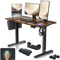 Kesser KESSER® Höhenverstellbarer Schreibtisch elektrisch Ergonomisch Steh-Sitz Schreibtisch 3-Funktions-Memory
