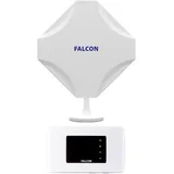 falcon world class technology Falcon EVO MOBILE, Mobiles Breitband-Internet, 5G-fähige MiMo-Fensterantenne für Wohnmobile und Wohnwagen mit 150 Mbit/s 4g Router