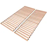 Krok Wood Premium Lattenrost Rollrost mit 20 extra stabilen Leisten aus Massivholz Buche 200x200 cm