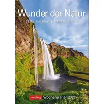 Harenberg Wunder der Natur Wochenplaner 2025 Silber