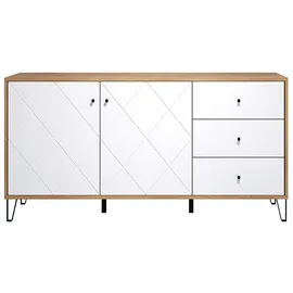 trendteam Sideboard 183 x 76 x 40 cm Weiß