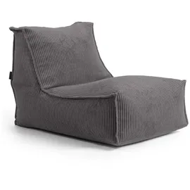 mokebo Sitzsack Der Gelassene Cord 60 x 65 x 95 cm Grau