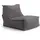 mokebo Sitzsack Der Gelassene Cord 60 x 65 x 95 cm Grau