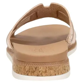 SKECHERS Desert KISS Low Peak Look Damen Schiebe-Sandalen, Gold, 41 EU