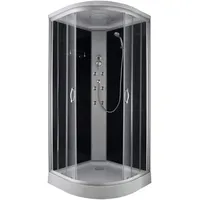 Sanotechnik Komplettdusche, BxT: 90x90 cm, Sicherheitsglas, 1-tlg., inkl. Kopf-Regenbrause silberfarben