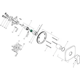 Hansgrohe Talis E Einhebel-Brausemischer Unterputz für 1 Verbraucher Mattschwarz 71765670