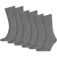 TOMMY HILFIGER Herren Socken, 6er Pack - Classic, Strümpfe, einfarbig Hellgrau 39-42
