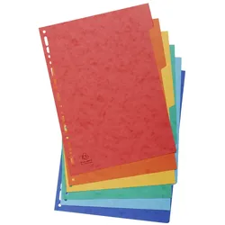 Exacompta Register aus Manilakarton 225g/qm, 6 Positionen, für Format DIN A4
