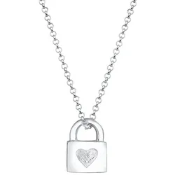 Elli Erbskette Schloss Herz Valentinstag 925er Silber Ketten   Damen 