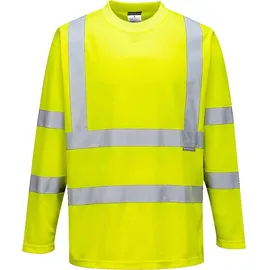 PORTWEST Warnschutz Langarm-T-Shirt , Größe: XXXL, Farbe: Gelb,