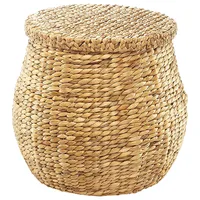Locker Wäschekorb LOCKER "Wäschekorb aus Wasserhyazinthe groß", braun, Ø:46cm, Wasserhyazinthe, Wäschesammler, Wäschekorb