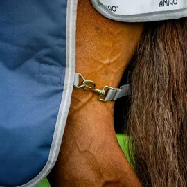 Horseware Ireland Weidedecke Amigo 100g 1200D Turnout 145 cm Navy/Grau/Silber