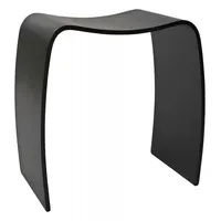 KADIMA DESIGN Niedriger Beistellhocker aus Holz | Minimalistischer Stil