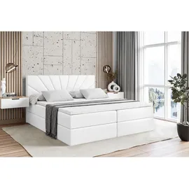 altdecor Boxbett 140 x 200 cm H3 Weiß Hochglanz