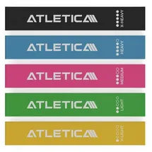Atletica Mini-Widerstandsbänder Schwarz