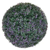 Mendler Künstlicher Busch HWC-L77, Buchskugel Dekopflanze Buchsbaumkugel Kunstpflanze Buxus,