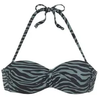 VENICE BEACH Bikini-Top Damen Schwarz/Mehrfarbig 38 Cup B