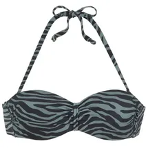 VENICE BEACH Bikini-Top Damen Schwarz/Mehrfarbig 38 Cup B