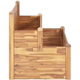 vidaXL Pflanzkübel auf 2 Ebenen 110 x 75 x 84 cm Braun