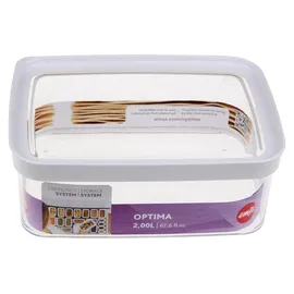 Emsa Optima rechteckig transparent/weiß 2 l