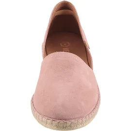 Verbenas Espadrille VERBENAS "CARMEN SERRAJE", Damen, Gr. 40, rosa (altrosa), Veloursleder, Schuhe Espadrille, Schlupfschuh, Sommerschuh, Loafer mit typischem Jute-Rahmen