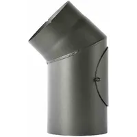 FireFix Ofenrohrbogen 45°,Ø150mm, schwarz