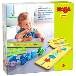 HABA Unisex Lernspielzeug Fädelspiel Raupe 1er Pack