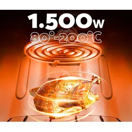 AECO COMPACT Heißluft-Fritteuse 4,3 l schwarz