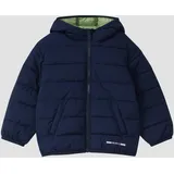 s.Oliver Junior Jungen 2175784 Steppjacke mit Kapuze in Oversize - blau - 92