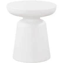 [en.casa] - Beistelltisch Posio 44xØ40 cm Weiß