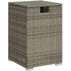vidaXL Propan-Tank-Verstecktisch Grau 40x40x60 cm Poly Rattan