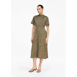 Comma, A-Linien-Kleid Gemustert Grün 34