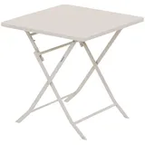 Hespéride Gartentisch klappbar 2 Plätze 80 x 80 x 75 cm Lehmfarben
