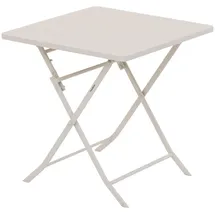 Hespéride Gartentisch klappbar 2 Plätze 80 x 80 x 75 cm Lehmfarben