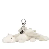 Lila Dragon Bag Charme JellyCat Katze Schlusselbund weiche Pluschspielzeug NWT Ca