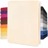 CELINATEX Spannbettlaken Jersey 140 x 200 - 160 x 200 cm beige