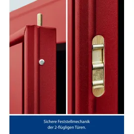 Hörmann Gerätehaus Classic-P 3,13 x 2,83 m Purpurrot