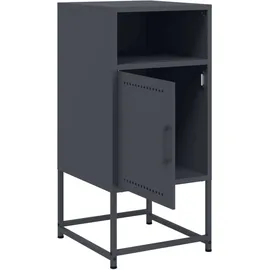 vidaXL Nachttisch Anthrazit 36x39x78 cm Stahl