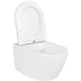 Geberit Spülrandloses Hänge-WC mit WC-Sitz Weiß