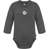 normani Outdoor Sports Baby Merino Langarmbody Tuai in Anthrazit | Gr.: 86