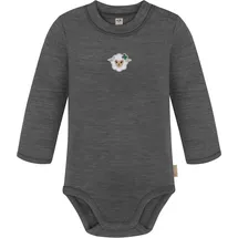 normani Outdoor Sports Baby Merino Langarmbody Tuai in Anthrazit | Gr.: 86