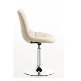 CLP Esszimmerstuhl Stuhl Emil Kunstleder creme