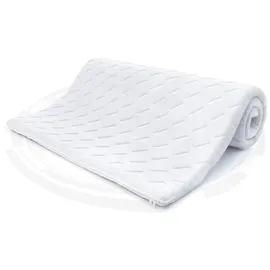 Fdm Topper 140x200 cm Matratzenauflage mit HR-Schaum Höhe 6 cm Latex Schoner H2 H4