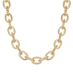 Lulu & Jane Halskette Metall-Legierung in Gelbgold Ketten   Damen