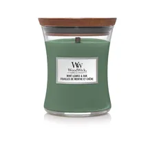 Woodwick Mint Leaves & Oak Duftkerze 275 g mint