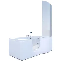 AcquaVapore Seniorendusche und Badewanne mit Tür S12D-L Dusche 170x85cm