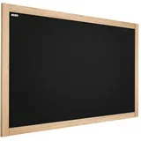 ALLboards Kreidetafel mit naturlackierten Holzrahmen 120x90cm,