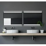 DSK Design LED-Lichtspiegel Black Stark 80 cm x 60 cm