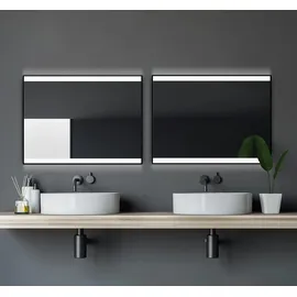 DSK Design LED-Lichtspiegel Black Stark 80 cm x 60 cm