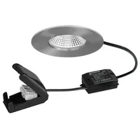 Brumberg Einbaudownlight 1 rund nickel mat